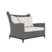 Bernhardt Captiva Patio Chair w/ Cushions Metal in Gray | 39 H x 46.5 W x 40 D in | Wayfair OP1103_6002-000