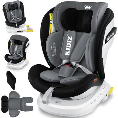 Kindersitz Baby Autositz Kinderautositz Isofix Top Tether 360° drehbar Gruppe 0/1/2/3 ab Geburt Image