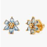 Kate Spade Jewelry | Kate Spade First Bloom Stud Earrings Blue / Gold Tone | Color: Blue/Gold | Size: Os