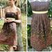 Anthropologie Dresses | Anthropologie Tabitha Strapless Honey House Embroidered Dress | Color: Brown/Gold | Size: 2