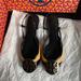 Tory Burch Shoes | Authentic Tory Burch Black Patent Leather Randy Slingback Flats Nwb Size 5.0 | Color: Black | Size: 5