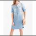 J. Crew Dresses | J.Crew Denim Long Sleeve Shirt Dress | Color: Blue | Size: Xs