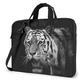 15.6in Laptop Bag Black And White Tiger Handbag Laptop Shoulder Bag Laptop Case Sleeve Tablet Briefcase