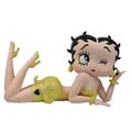 Middle-England Betty Boop Lying Down Yellow Glitter Dress Collectable Figurine