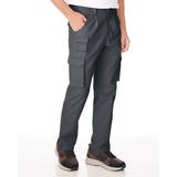 Blair Men's JohnBlairFlex Relaxed-Fit Side-Elastic Cargo Pants - Grey - 32