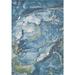 Blue/Green 91 x 63 x 0.5 in Area Rug - Everly Quinn Daleyza Teal Area Rug Polypropylene | 91 H x 63 W x 0.5 D in | Wayfair