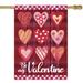 Northlight Seasonal Be My Valentine Plaid & Heart Outdoor House Flag 28" x 40" in Red, Size 40.0 H x 28.0 W in | Wayfair NORTHLIGHT FG93556