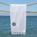 Linum Home Textiles 100% Turkish Cotton Summer Fun Horoscope Pestemal Beach Towel/PISCES Turkish Cotton in White | Wayfair SMR00-50-PISCES