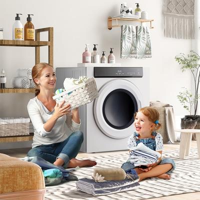 Front Load Laundry Dryer with Touch Screen Panel for Apartments