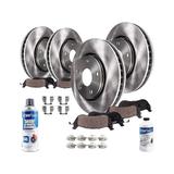 2014-2015 Dodge Challenger Front and Rear Brake Pad and Rotor Kit - Detroit Axle