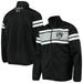 Men's G-III Sports by Carl Banks Black Brooklyn Nets Power Pitcher Full-Zip Track Jacket