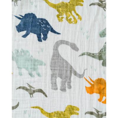 Little Unicorn Cotton Muslin Big Kid Quilt - Dino Friends