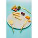 Infinia Marble Cheese Board with Gold Knives