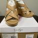 Jessica Simpson Shoes | Jessica Simpson Jamallo Wedge Shoes | Color: Tan | Size: 8.5
