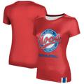 Women's Scarlet Florida Southern Moccasins Beach Volleyball T-Shirt
