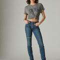 Lucky Brand Mid Rise Ava Skinny - Women's Pants Denim Skinny Jeans in Director Dest, Size 25 x 27