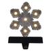 Northlight Seasonal Silver Glittered LED Lighted Snowflake Christmas Stocking Holder 7" in Gray | 7 H x 5 W in | Wayfair NORTHLIGHT WY92561