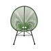 Corrigan Studio® Acapulco Outdoor Chair Metal in Green | 34.5 H x 28.5 W x 32.75 D in | Wayfair 39F77AFE80D24FD39A394D23F45B5D6F