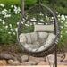 World Menagerie Kamil Indoor/Outdoor Hanging Basket Chair (Stand Not Included) Polyester in Brown | 49 H x 37.75 W x 26.5 D in | Wayfair