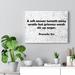 Trinx A Soft Answer Proverbs 15:1 Christian Home Décor Wall Art Scripture Ready Canvas in Black | 12 H x 16 W x 1.25 D in | Wayfair