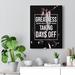 Trinx Greatness Does Not Come From Taking Days Off Inspirational Verse Printed On Ready To Hang Stretched Canvas_114296 Canvas in Black | Wayfair