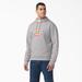 Dickies Men's Water Repellent Logo Hoodie - Heather Gray Size XL (TW22A)