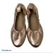 Anthropologie Shoes | 5/$25 Anthropologie Women’s Rose Gold Metallic Ballet Flats Elastic Backs 8 | Color: Gold/Pink | Size: 8