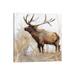 East Urban Home Majestic Moose by Donna Brooks - Wrapped Canvas Graphic Art Canvas in Brown/White | 12 H x 12 W x 0.75 D in | Wayfair