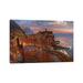 East Urban Home Night Begin at Vernazza by Maher Morcos - Wrapped Canvas Painting Canvas | 8 H x 12 W x 0.75 D in | Wayfair
