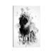 East Urban Home Lion in Black & White by Cornel Vlad - Wrapped Canvas Graphic Art Canvas in Black/Gray/Green | 26 H x 18 W x 1.5 D in | Wayfair