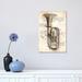 East Urban Home Old Trumpet by Cornel Vlad - Wrapped Canvas Graphic Art Canvas in Black/Brown/White | 18 H x 12 W x 1.5 D in | Wayfair