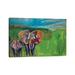 East Urban Home An Elephant's Love by Andy Beauchamp - Wrapped Canvas Painting Metal | 40 H x 60 W x 1.5 D in | Wayfair