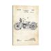 East Urban Home 1928 Harley Davidson Motorcycle by Patent77 - Wrapped Canvas Drawing Print Canvas in Gray | 26 H x 18 W x 1.5 D in | Wayfair