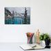 East Urban Home Lake Moraine w/ Fresh Late Summer Snow Banff National Park, Alberta, Canada by Sylvia Gulin - Wrapped Canvas Photograph Canvas | Wayfair