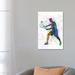 East Urban Home Tennis Player in Silhouette I by Paul Rommer - Wrapped Canvas Painting Print on Canvas Canvas | 26 H x 18 W x 1.5 D in | Wayfair