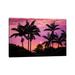 East Urban Home Sunset Through Silhouetted Palm Trees, Kona Coast, the Big Island, Hawaii, USA by Russ Bishop - Wrapped Canvas Photograph Canvas | Wayfair