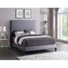 Mercer41 Hiie Velvet Bed Upholstered/Velvet in Gray | 60 H x 82.5 W x 86.5 D in | Wayfair E05CB97CFFC547A7A560AE1007C97F21