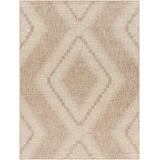 McCrory 7'10" x 10' Rustic Outdoor Farmhouse Moroccan Lambswool/Dark Brown/Faded Driftwood/Nutmeg/Dark Gray/Light Beige/Tan/Cream/Peach Outdoor Area Rug - Hauteloom