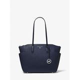 Michael Kors Marilyn Medium Saffiano Leather Tote Bag Blue One Size