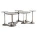 Bernhardt Cerchi Aluminum Cocktail Outdoor Table Metal in Brown/Gray | 19.13 H x 51.19 W x 34.25 D in | Wayfair X04007