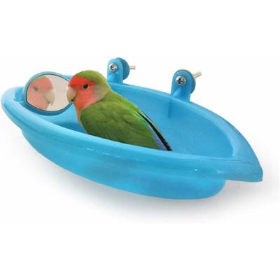Birds Bath Pet Bath Supplies Tragbare Dusche Kleine Plastiktiere Papageienbecken, Vogelbad Vogelbad