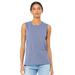 Bella + Canvas B6003 Women's Jersey Muscle Tank Top in Lavender Blue size XL | Ringspun Cotton 6003, BC6003