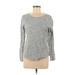 Old Navy Long Sleeve T-Shirt: Gray Tops - Women's Size Medium