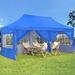 GDY 10x20 Ft Pop up Canopy Tent, Party Heavy Duty Instant Gazebo With 4 Removable Side Walls