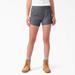 Dickies Women's Cooling Relaxed Fit Pull-On Shorts, 5'' - Graphite Gray Size 8 (SRF400)