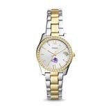 Women's Fossil Silver/Gold Abilene Christian University Wildcats Scarlette Mini Two-Tone Stainless Steel Watch