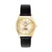 Women's Bulova Gold/Black Loyola Marymount Lions Stainless Steel Watch with Leather Band