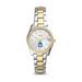 Women's Fossil Silver/Gold Andrews University Cardinals Scarlette Mini Two-Tone Stainless Steel Watch