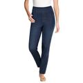 Plus Size Women's Flex Fit Pull On Slim Denim Jean by Woman Within in Indigo Sanded (Size 32 WP)