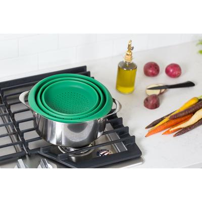 Silicone Collapsible Colander by Better Houseware in Green